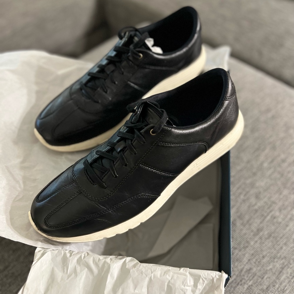 Cole Haan size 12 Grand Crosscourt Runner - black leather